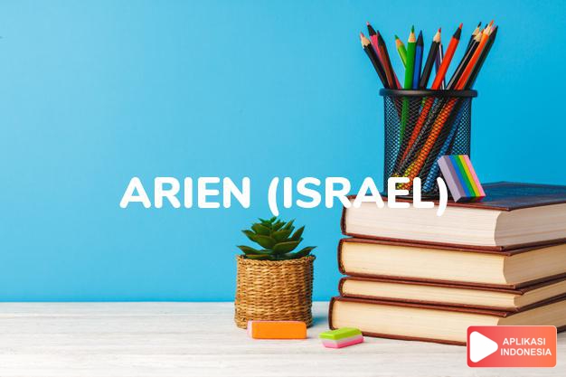 arti nama arien (israel) adalah terpesona