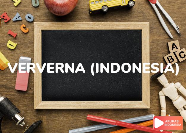 arti nama ververna (indonesia) adalah hiasan taman