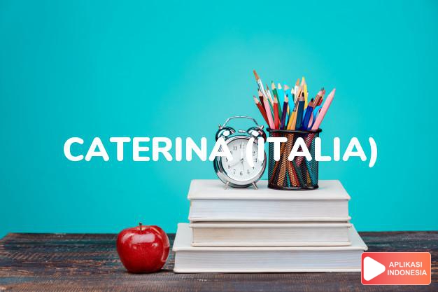 arti nama caterina (italia) adalah bersih, murni
