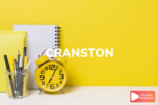 arti nama Cranston adalah Dari crane