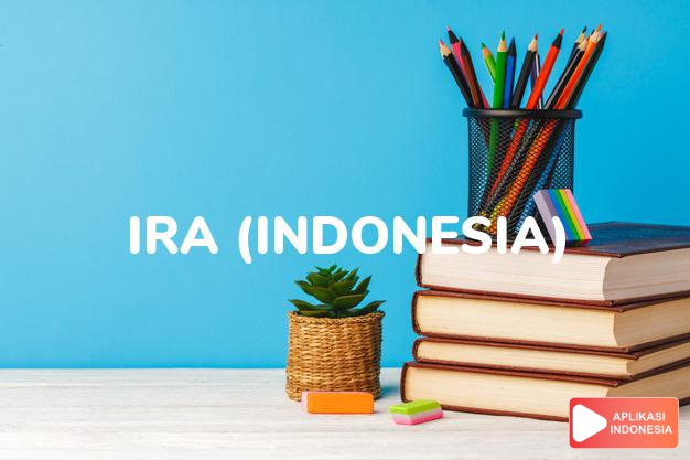 arti nama ira (indonesia) adalah garis