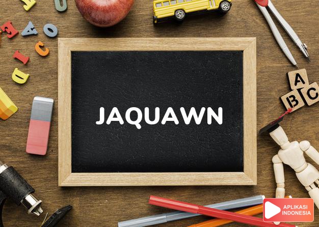 arti nama Jaquawn adalah (Bentuk lain dari Jaquan) Kombinasi dari prefix Ja + Quan