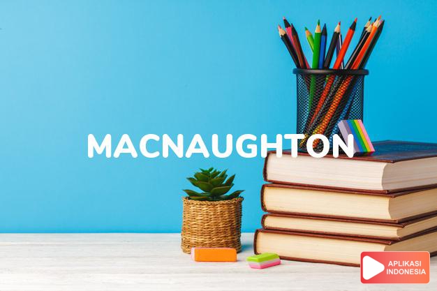arti nama Macnaughton adalah Anak yang murni