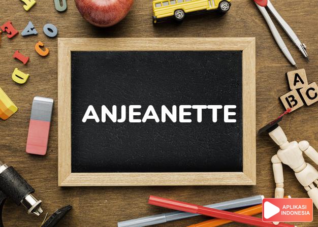 arti nama Anjeanette adalah Karunia dan nikmat Allah.