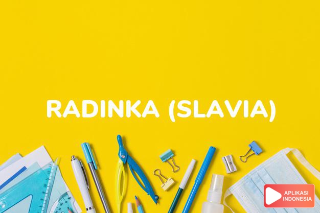 arti nama radinka (slavia) adalah senang
