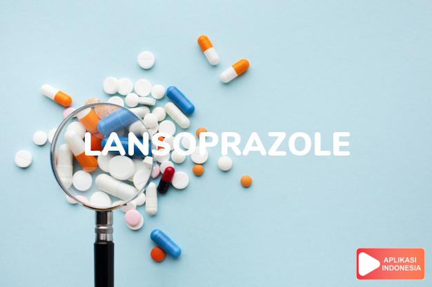 arti Lansoprazole adalah <p>Lanzoprazole adalah kelompok obat <em>proton pump inhibitor.</em> Obat ini digunakan untuk mengatasi gangguan pada sistem pencernaan akibat produksi asam lambung yang berlebihan, seperti sakit maag dan tukak lambung. Selain itu, obat ini juga bisa meredakan gejala akibat naiknya asam lambung ke kerongkongan, seperti kesulitan menelan dan batuk berkepanjangan.</p>

<p>Lanzoprazole bekerja dengan cara mengurangi jumlah asam yang dihasilkan oleh dinding lambung. Lambung menghasilkan asam secara alami untuk mencerna makanan dan membunuh bakteri. Namun asam ini bisa menyebabkan iritasi pada lambung sendiri. Oleh karena itu mukosa atau lendir pelindung diproduksi untuk melindungi dinding lambung.</p>

<p>Ketika lapisan mukosa pelindung ini mengalami gangguan, asam lambung akan mulai melukai dinding lambung hingga menyebabkan terjadinya peradangan, tukak, dan kondisi-kondisi lainnya. Selain itu, sebagian orang juga juga mengalami masalah dengan katup otot (sfingter) yang berfungsi sebagai pintu satu arah untuk masuknya makanan dari kerongkongan ke lambung dan mencegah naiknya kembali makanan dari lambung ke kerongkongan. Masalah yang terjadi pada otot tersebut menyebabkan asam terlepas naik ke atas dan menyebabkan iritasi pada kerongkongan, sehingga munculah gejala-gejala penyakit asam lambung (GERD).</p> dalam kamus obat bahasa indonesia online by Aplikasi Indonesia