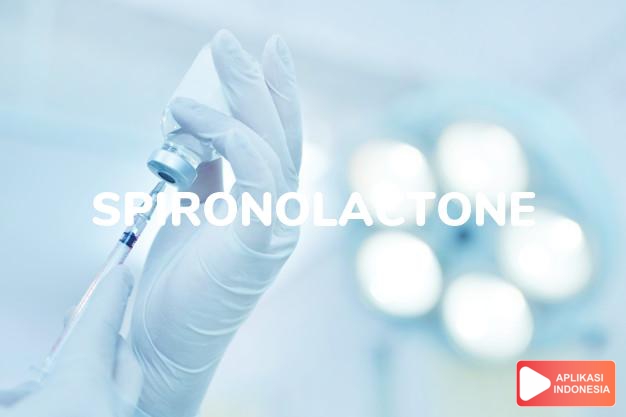 arti spironolactone adalah <p>Spironolactone adalah obat yang digunakan untuk mengobati tekanan darah tinggi. Obat ini bekerja dengan cara menghambat penyerapan garam (natrium) berlebih dalam tubuh dan menjaga kadar kalium dalam darah agar tidak terlalu rendah, sehingga tekanan darah dapat ditekan. Dengan menurunkan tekanan darah, spironolactone bermanfaat untuk mencegah stroke, serangan jantung, dan gagal ginjal, yang merupakan komplikasi dari hipertensi.</p>

<p>Spironolactone juga bermanfaat untuk mengobati pembengkakan akibat penumpukan cairan di salah satu bagian tubuh (edema) yang disebabkan oleh kondisi tertentu, seperti gagal jantung dan penyakit liver.</p>

<p>Selain itu, obat ini juga digunakan untuk mengobati kondisi ketika tubuh terlalu banyak memproduksi aldosterone (hiperaldosteronisme), yaitu hormon yang diproduksi oleh kelenjar adrenal yang berfungsi membantu menjaga keseimbangan air dan garam di dalam tubuh.</p> dalam kamus obat bahasa indonesia online by Aplikasi Indonesia