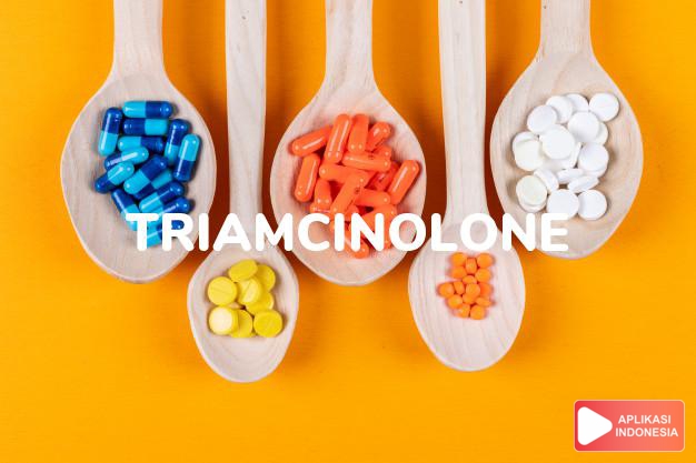 arti Triamcinolone adalah <p>Triamcinolone adalah obat yang digunakan untuk menangani berbagai gejala alergi dan radang, baik pada hidung (rhinitis alergi), kulit, rongga mulut, maupun sendi. Obat ini bekerja dengan menekan kerja sistem pertahanan tubuh (sel darah putih) yang bekerja secara berlebihan, dan zat lain seperti <em>cytokine</em> yang dapat menimbulkan peradangan.</p> dalam kamus obat bahasa indonesia online by Aplikasi Indonesia