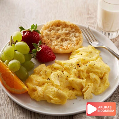 Resep Scramble Egg Masakan dan Makanan Sehari Hari di Rumah - Aplikasi Indonesia